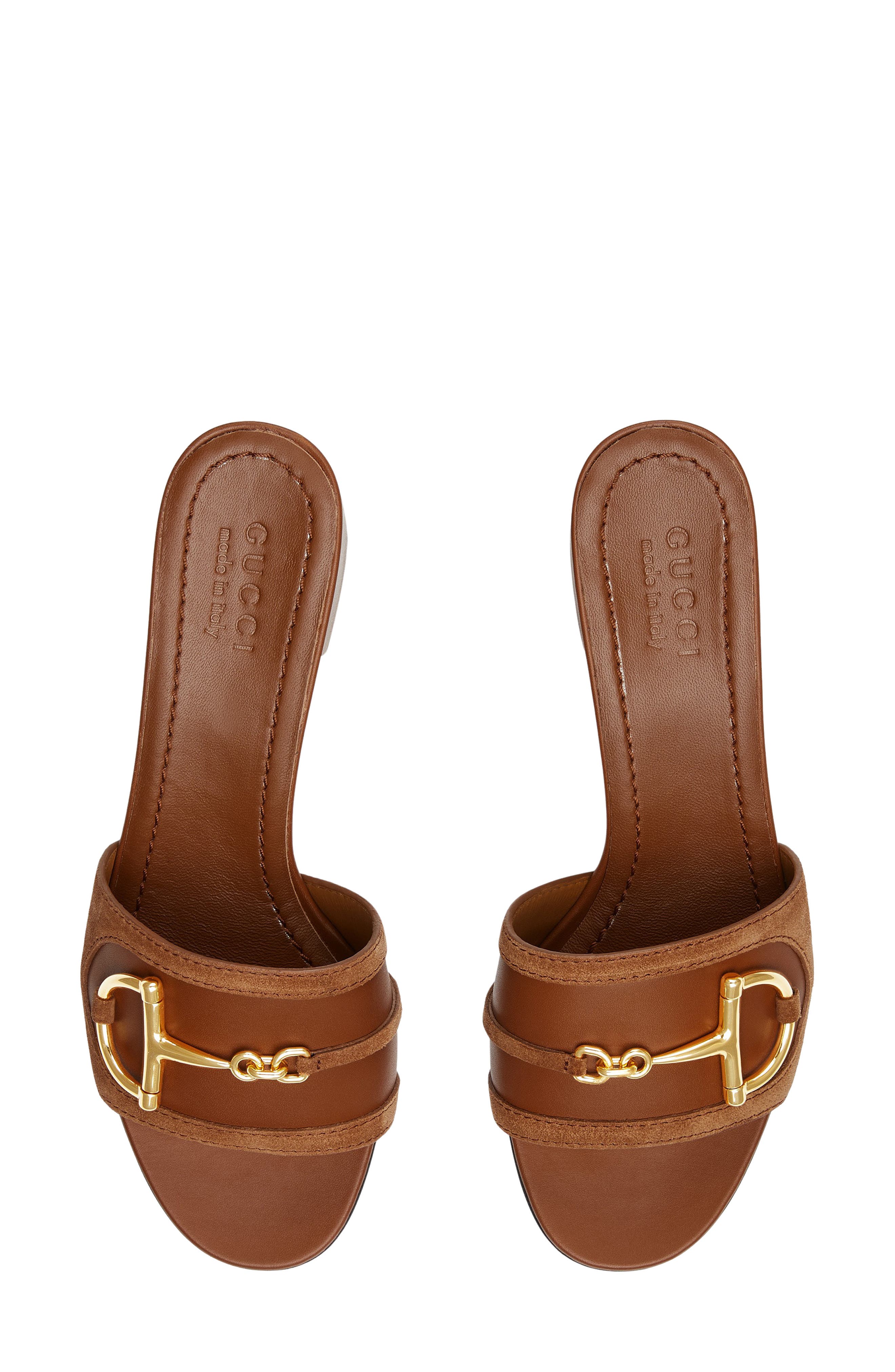 Gucci Alfa Horsebit Slide Sandal, Alternate, color, 