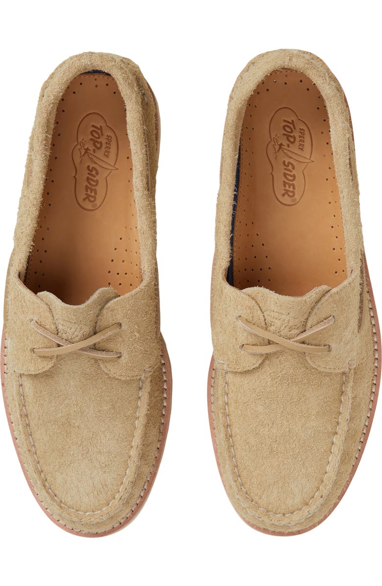 Sperry Authentic Original 2-Eye Ripple Boat Shoe, Alternate, color, Sand