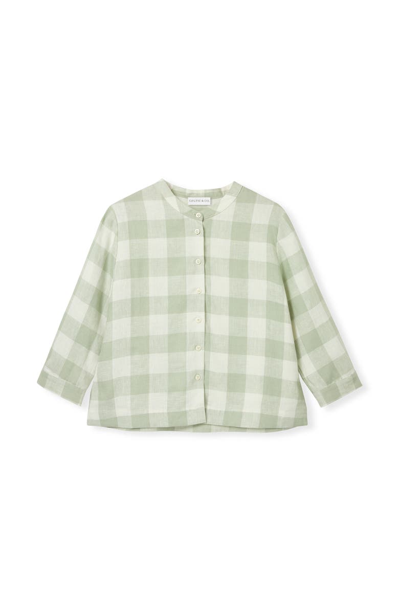 Celtic & Co. Check Swing Blouse, Alternate, color, Mineral Check