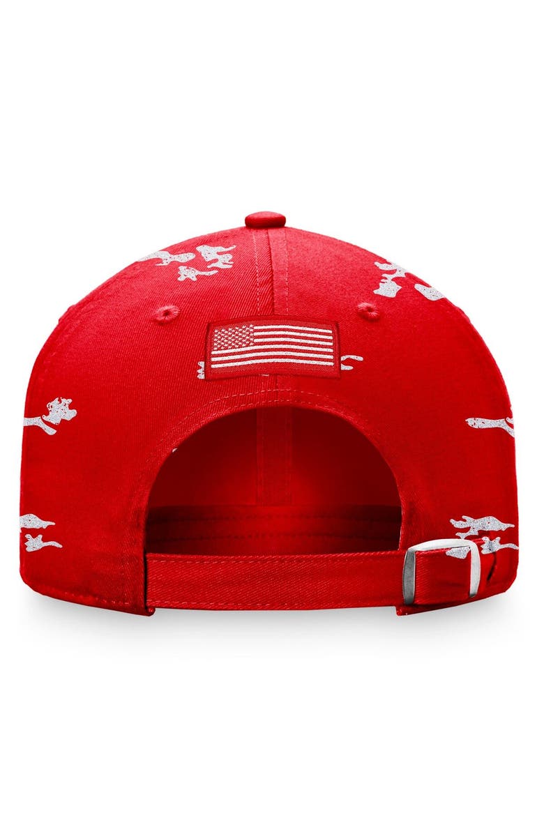 TOP OF THE WORLD Women's Top of the World Red Maryland Terrapins OHT Military Appreciation Betty Adjustable Hat, Alternate, color, Red