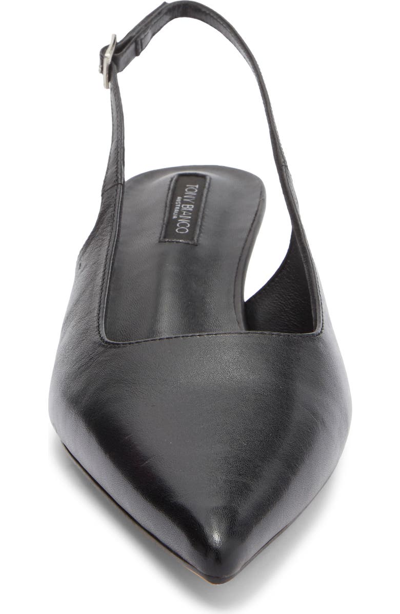 Tony Bianco Crush Slingback Pointed Toe Kitten Heel Pump, Alternate, color, Black Vintage