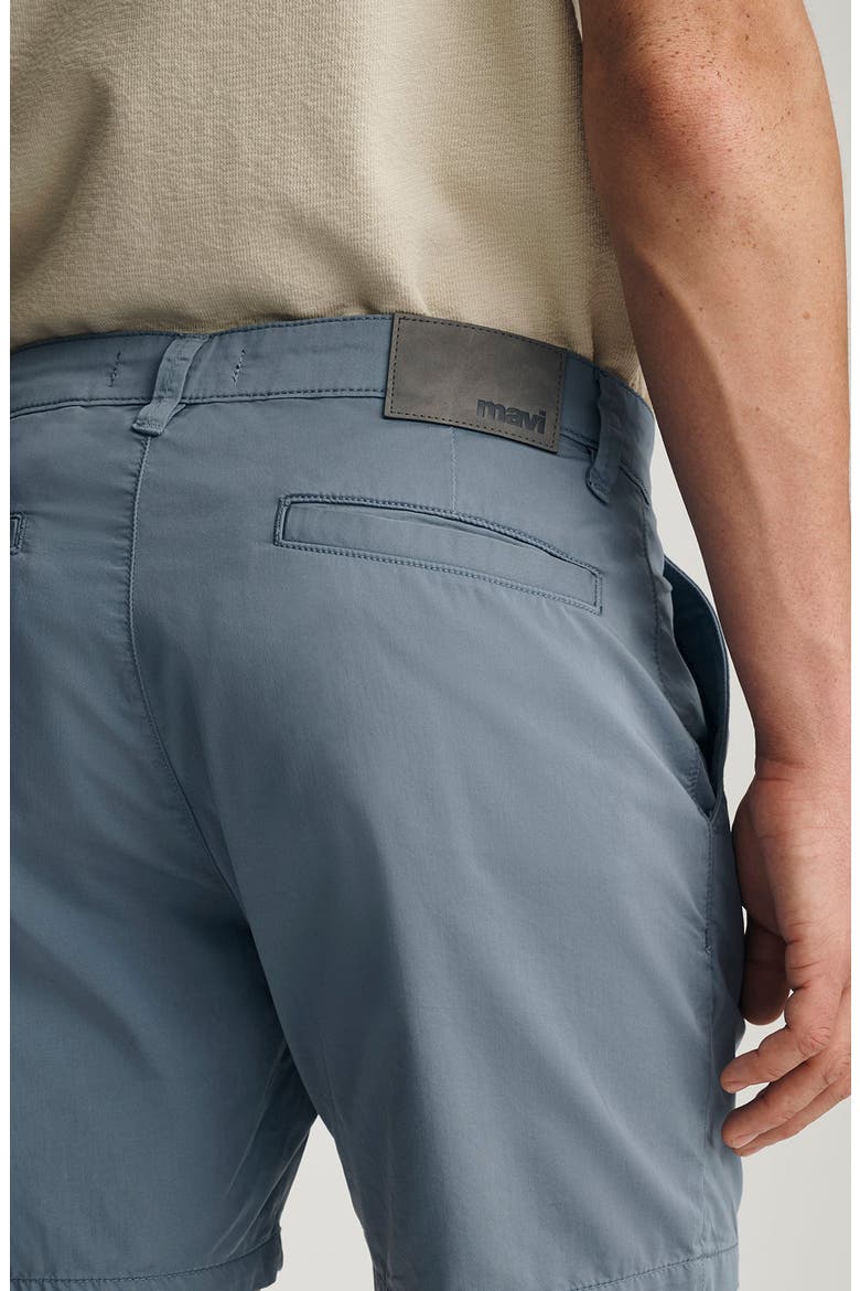 Nate City Smart Flat Front Stretch Twill Shorts, Alternate, color, STEEL CITY SMART