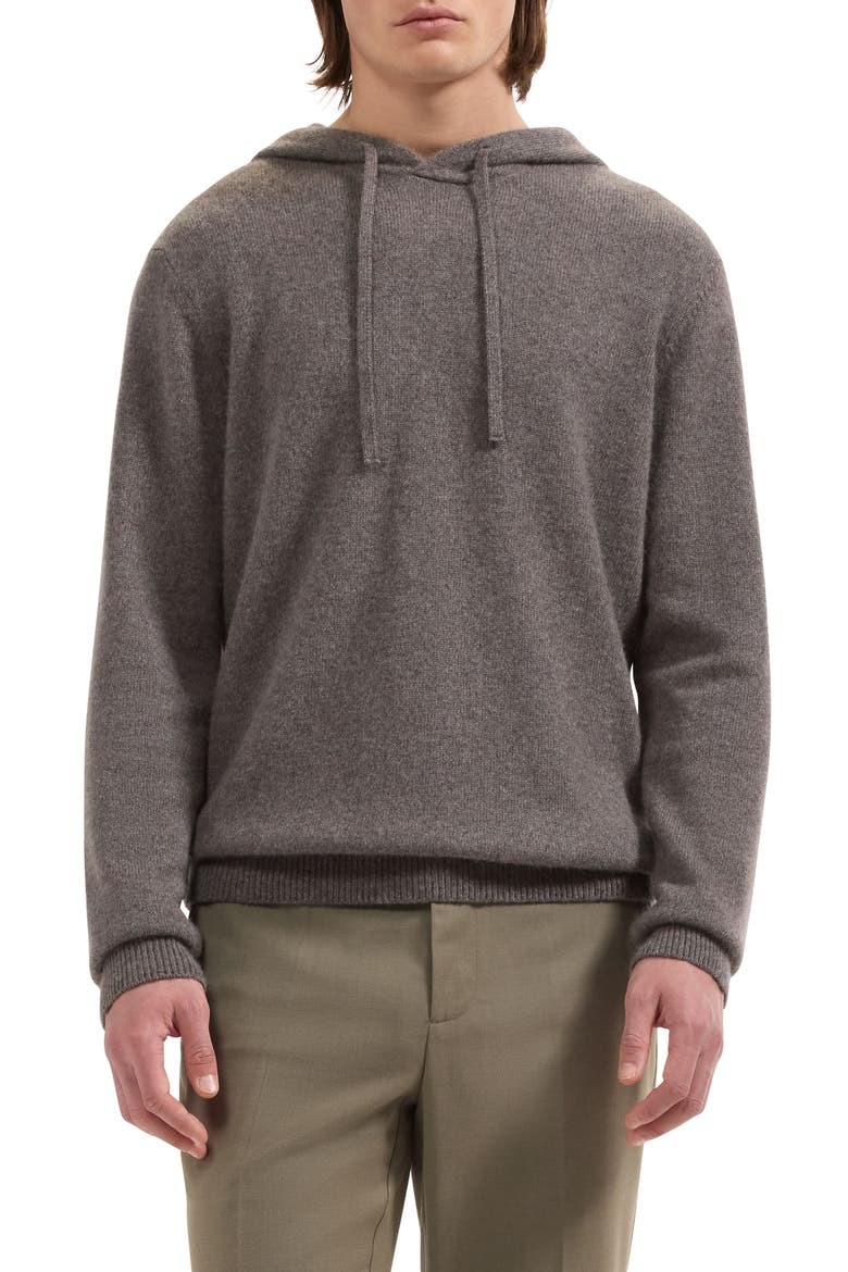 Cashmere & Silk Hoodie, Main, color, MOSS