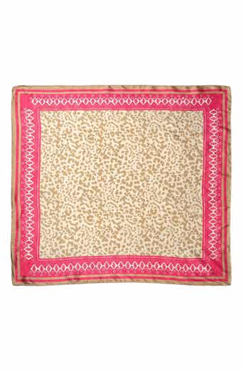 Leopard Satin Square Scarf