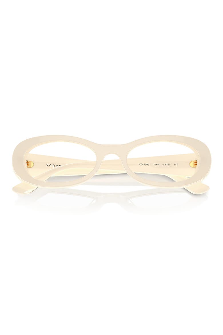 53mm Oval Optical Glasses, Alternate, color, IVORY