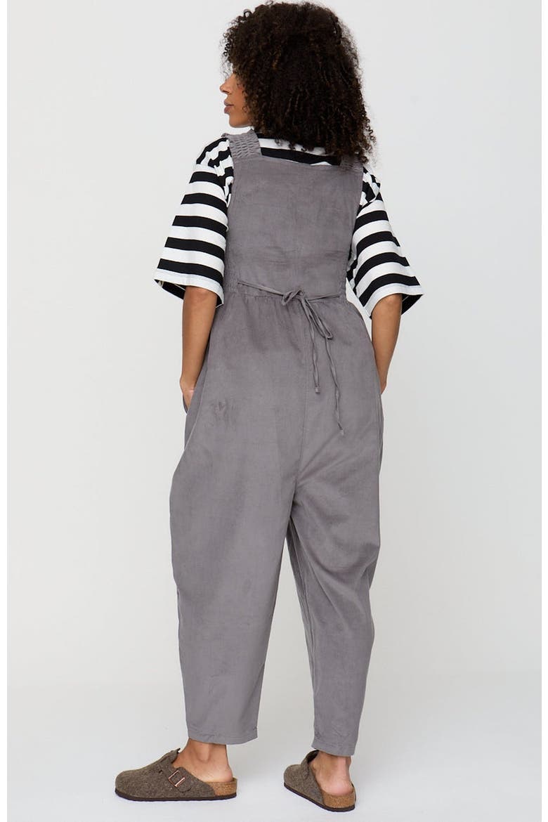 Smocking Strap Jumpsuit, Alternate, color, Grey