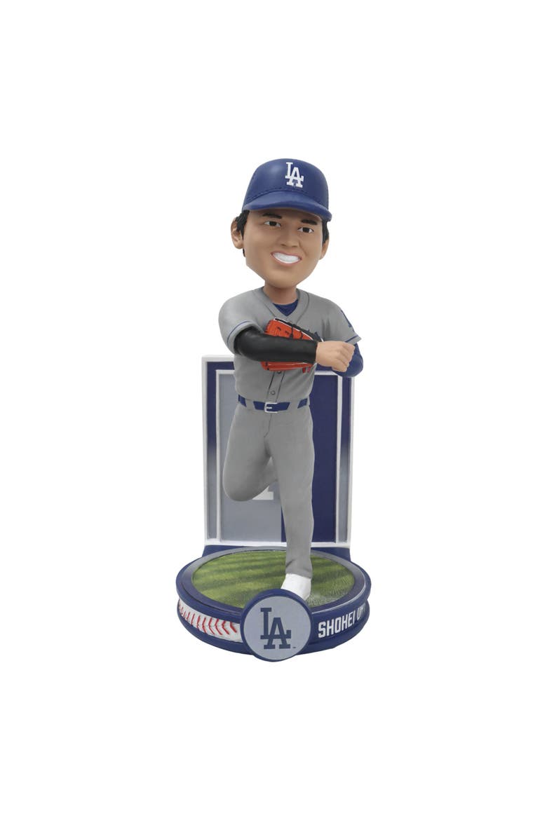 Shohei Ohtani (LA Dodgers) (Gray Jersey Pitching) Banner Series MLB Bobblehead, Main, color, Multi-Color