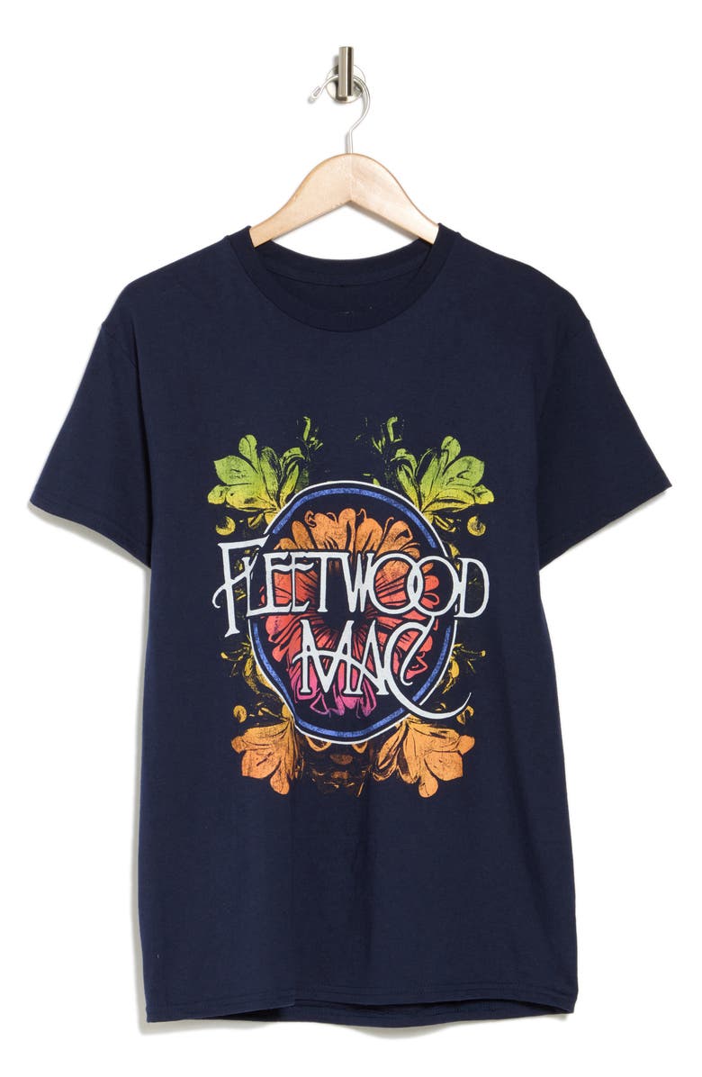 Merch Traffic Fleetwood Mac Floral Graphic T-Shirt, Alternate, color, 