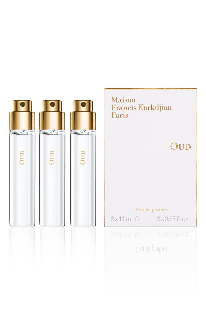 Maison Francis Kurkdjian Paris Oud Eau de Parfum Refill Trio, Main, color,