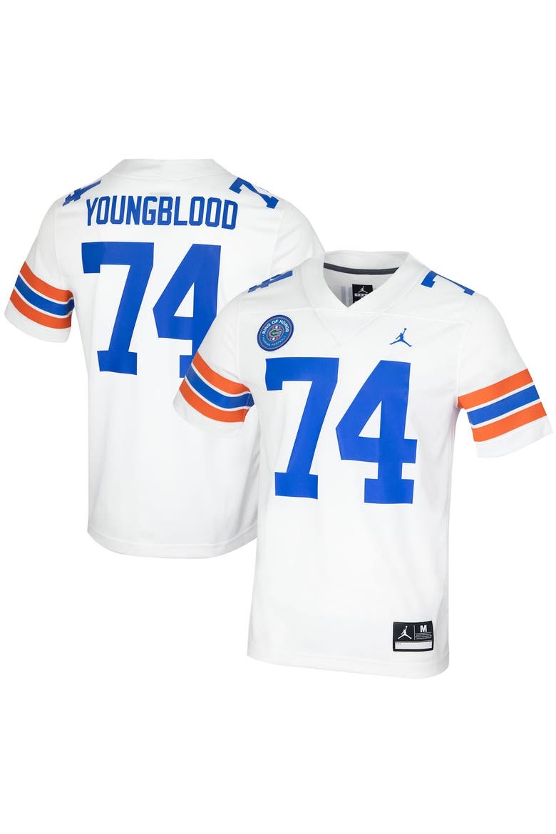 Men's Jordan Brand Jack Youngblood White Florida Gators Ring of Honor Untouchable Replica Jersey, Main, color, White