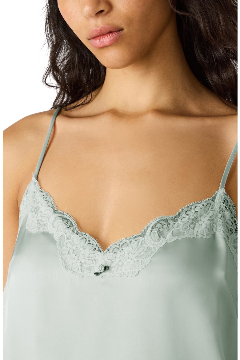 Delany Lace Trim Camisole, Alternate, color, POWDER PUFF