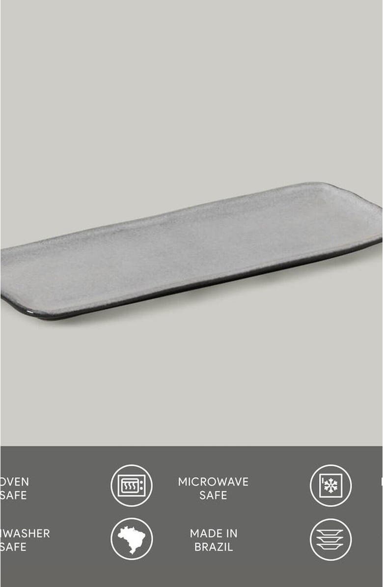 Porto Brasil Rectangular Platter Small Set of 4, Alternate, color, Dust