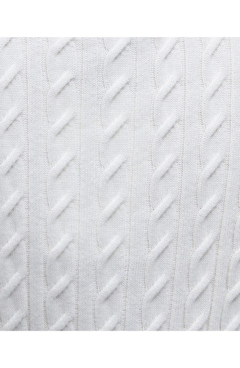 Barbour Cable Cotton Polo Sweater, Alternate, color, 