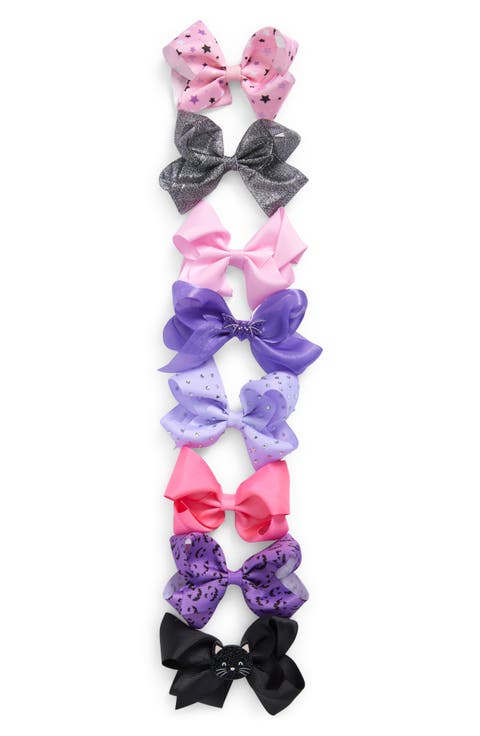 Kids' Set of 8 Assorted Halloween Bows (Big Kid)