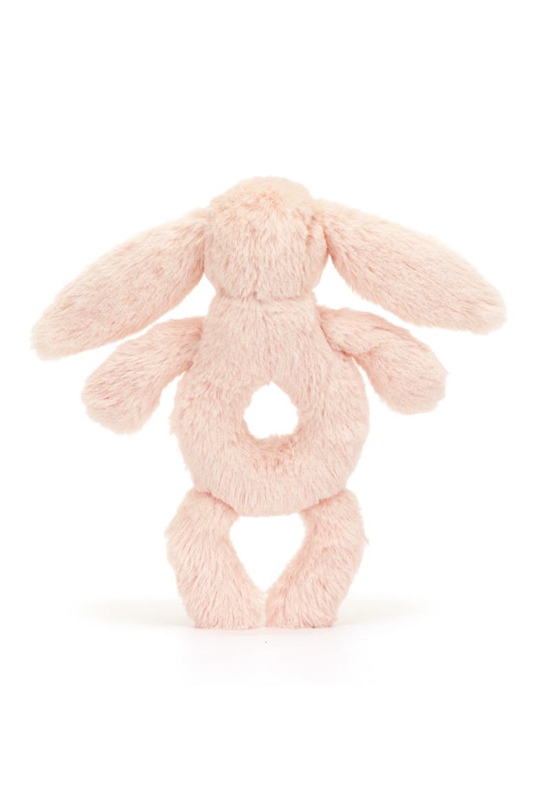 Bashful Bunny 7-Inch Ring Rattle, Alternate, color, PINK