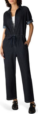 Eileen Fisher Organic Cotton Stretch Ankle Jumpsuit