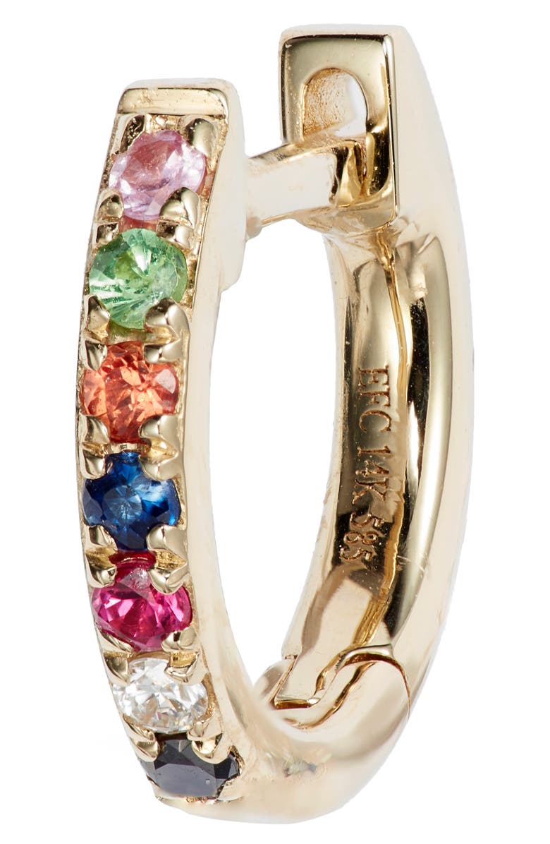 EF Collection Rainbow Mini Huggie Hoop Earrings, Alternate, color,