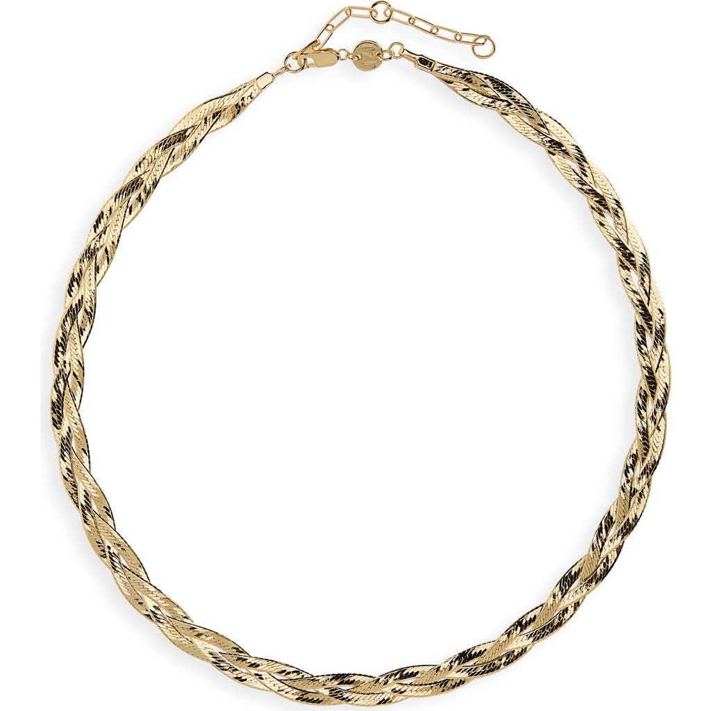 Jennifer Zeuner Francesca Collar Necklace in Yellow Gold  product