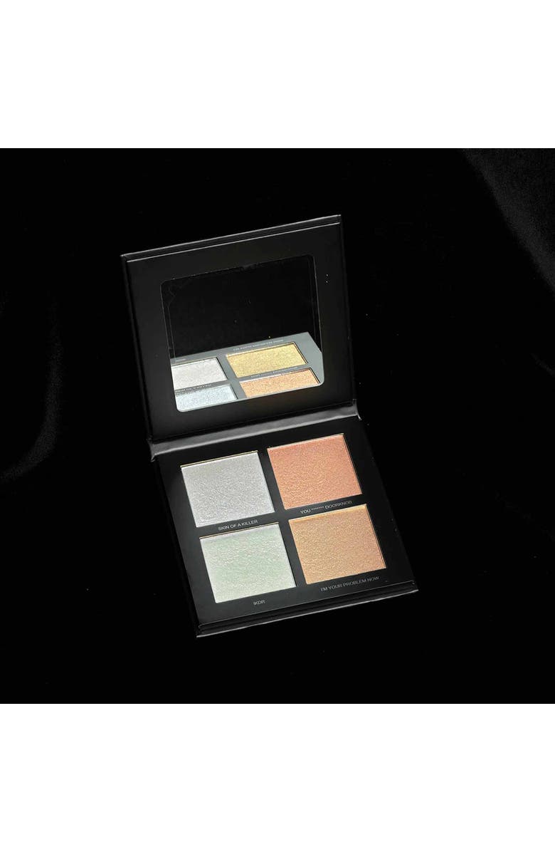 Blend Bunny Cosmetics Little Miss She Never Misses Simply Put Highlighter Quad 1.12oz, Alternate, color, NO COLOR