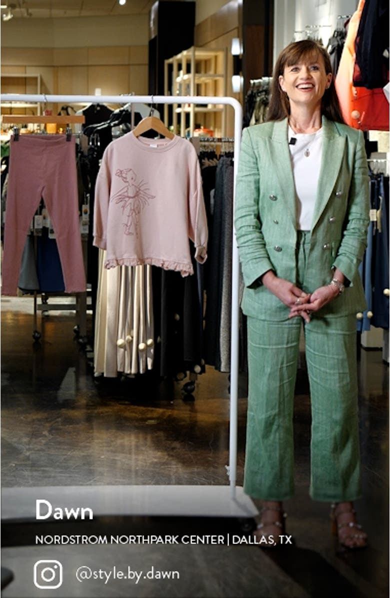 Kids' Ballet Ruffle Oversize Sweatshirt & Leggings Set, sales video thumbnail