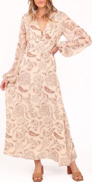 Petal & Pup Riba Paisley Floral Long Sleeve Maxi Dress