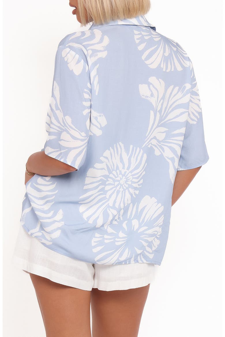 Riva Shell Print Short Sleeve Button-Up Shirt, Alternate, color, SHELL PRINT