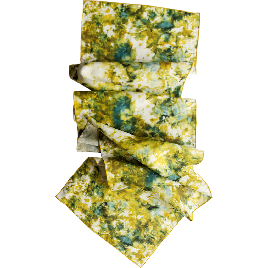 Goldie Home Green Marble Runner In Green Marble