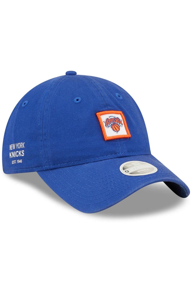New Era Women's New Era Blue New York Knicks Mini Patch 9TWENTY Adjustable Hat, Main, color, 