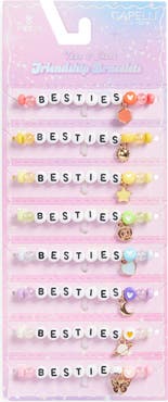 Capelli New York Kids' Tear & Share 8-Pack Assorted Best Friends Bracelet Set