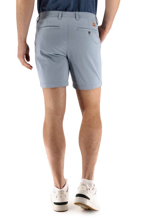 Devil-dog Dungarees 7-inch Performance Stretch Chino Shorts In Dusty Blue