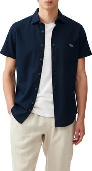 Rodd & Gunn Airtex Short Sleeve Cotton Button-Up Shirt