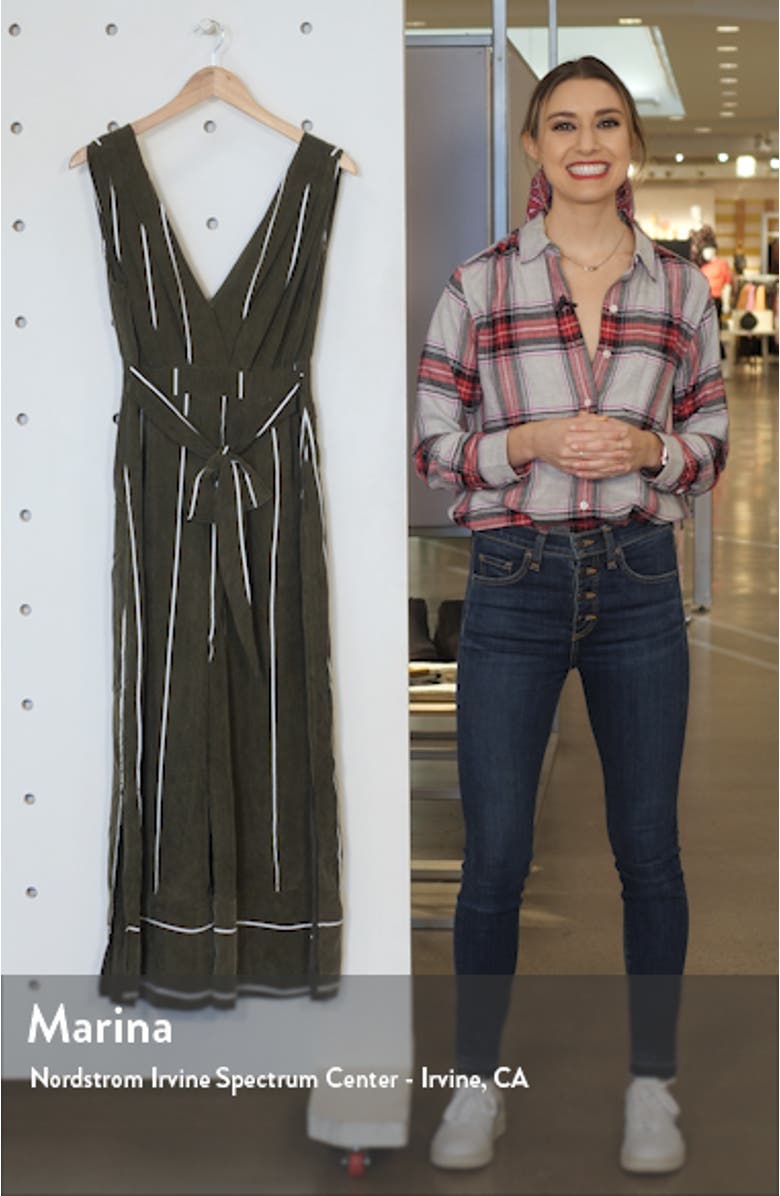 Pia Sleeveless Split Wide Leg Jumpsuit, sales video thumbnail