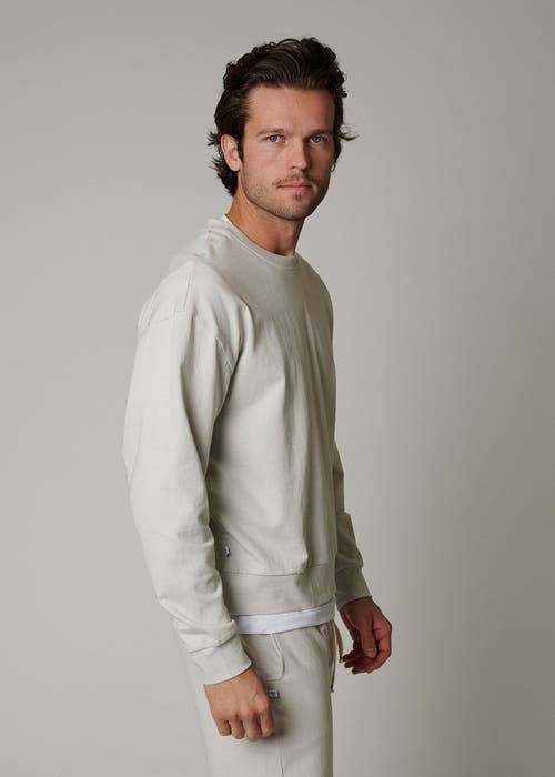 Leisure Lab Cotton Lounge Crewneck In Neutral