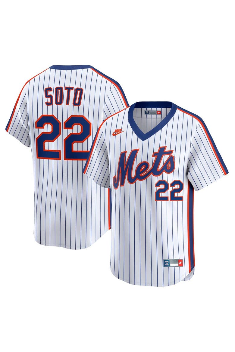 Men's Nike Juan Soto White New York Mets Cooperstown Collection Limited 40th Anniversary Jersey, Main, color, White