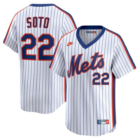 Men's Nike Juan Soto White New York Mets Cooperstown Collection Limited 40th Anniversary Jersey