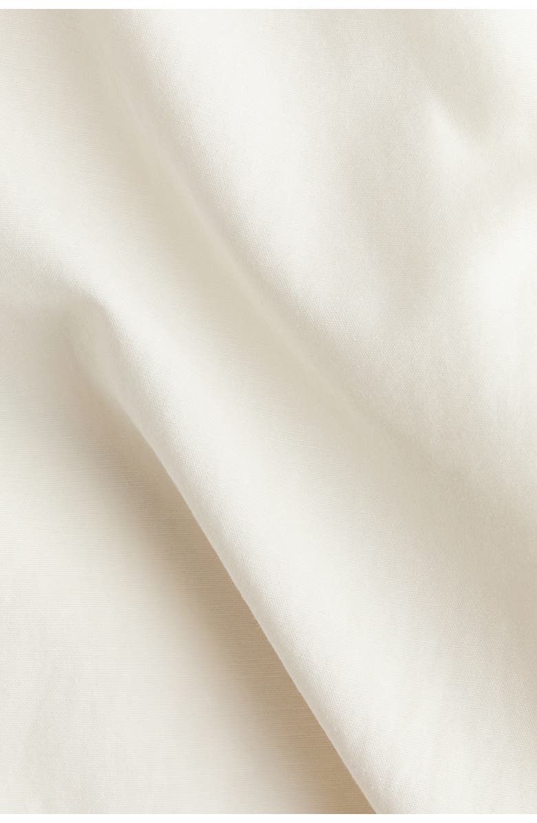 H&M Linen-blend Drawstring Trousers, Alternate, color, Ivory