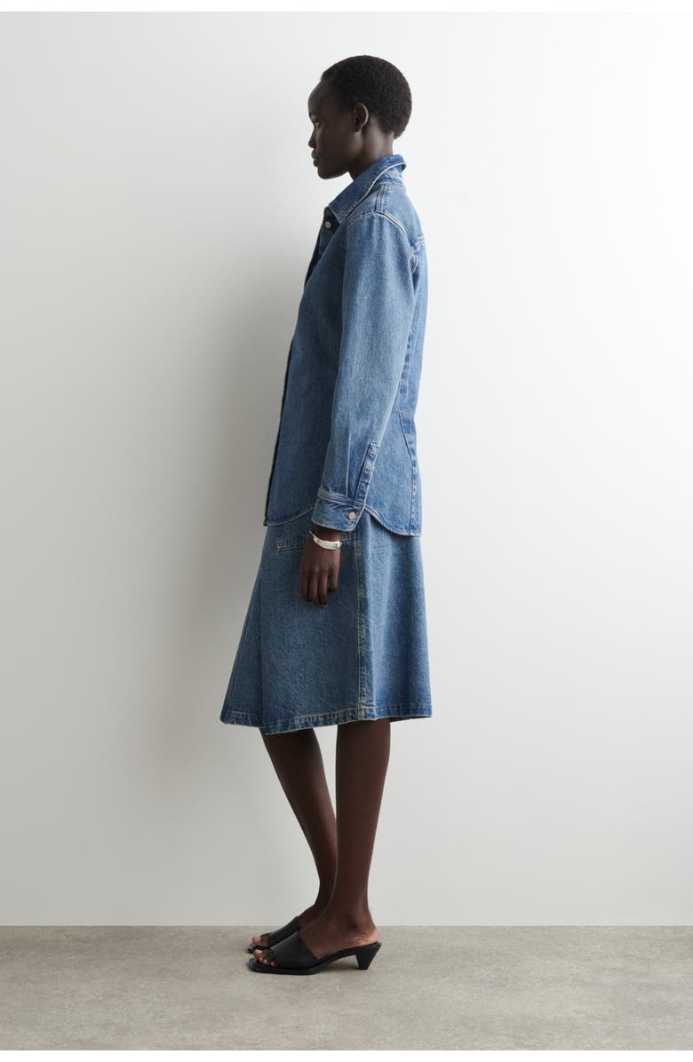 COS Denim Shirt, Alternate, color, Blue