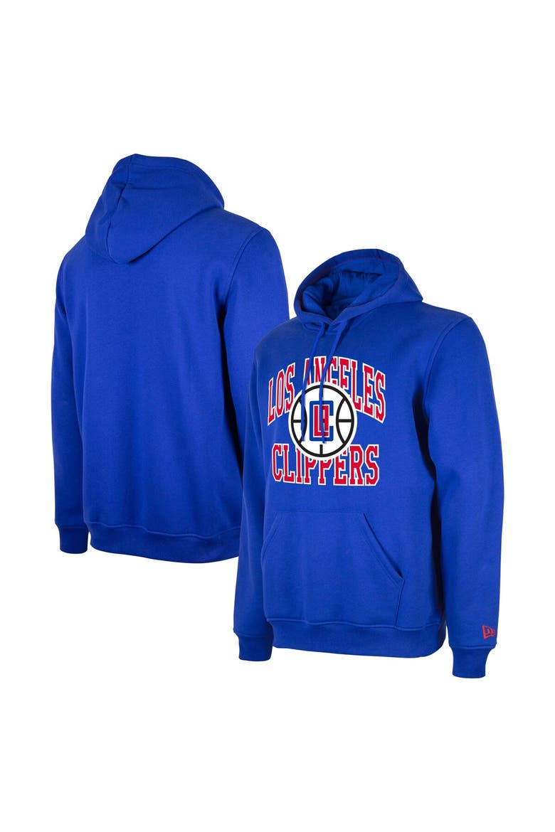 Unisex New Era  Royal LA Clippers 2023/24 Season Tip-Off Edition Pullover Hoodie, Main, color, Royal