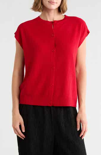 Cap Sleeve Organic Linen & Organic Cotton Sweater