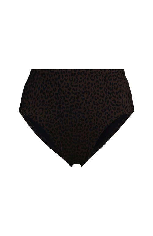 Lands' End Cheeky High Waisted Bikini Bottoms In Black