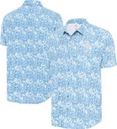 ANTIGUA Men's Antigua Powder Blue Philadelphia Phillies Resort Button-Up Shirt