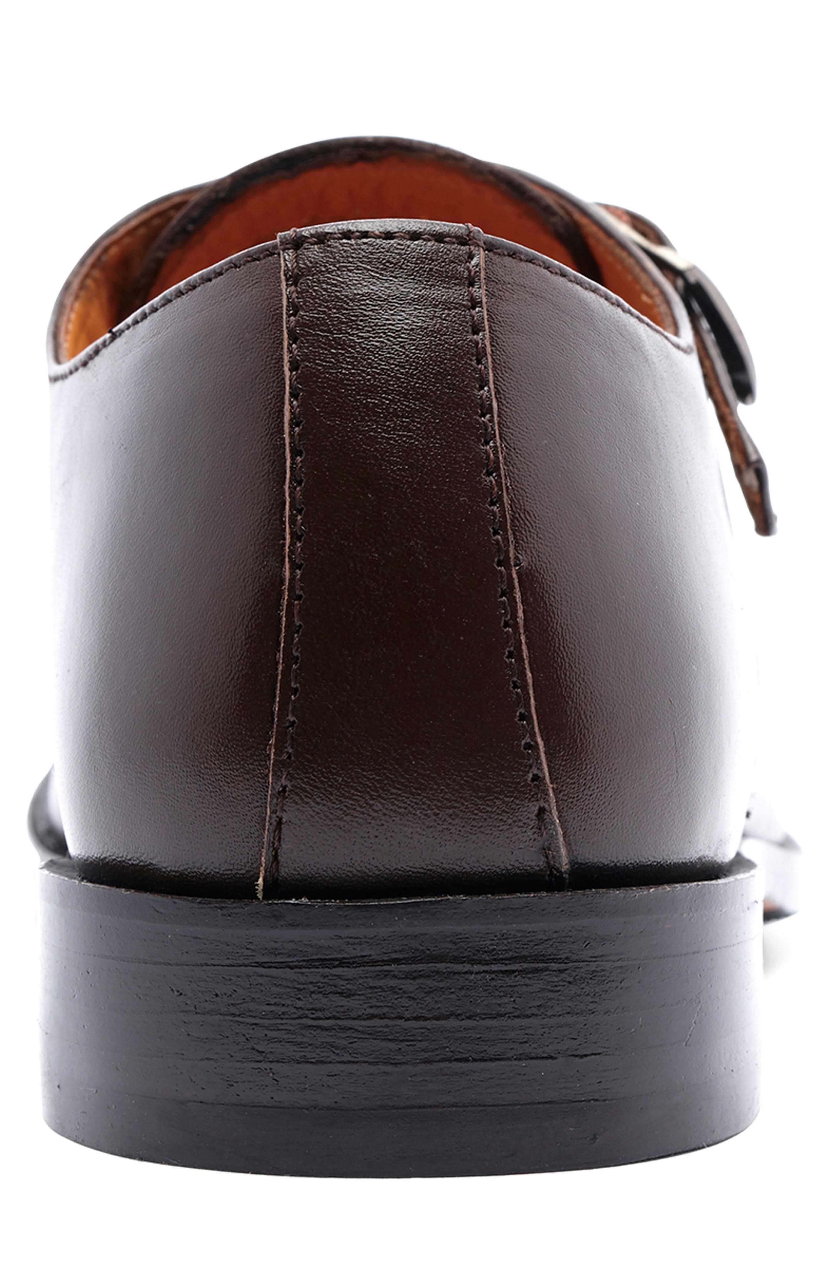 Freedom Monk Shoe, Alternate, color, DARK BROWN