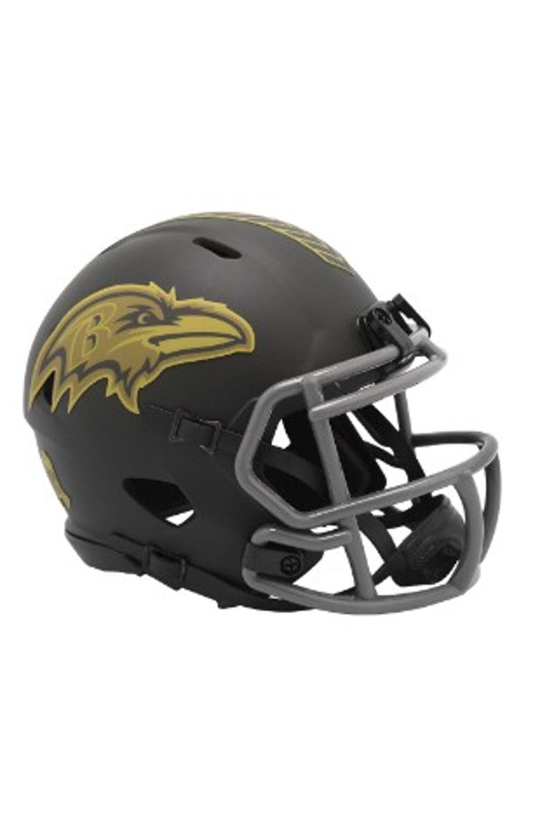 RIDDELL Baltimore Ravens 2025 Salute to Service Mini NFL Football Helmet, Main, color, Team Color