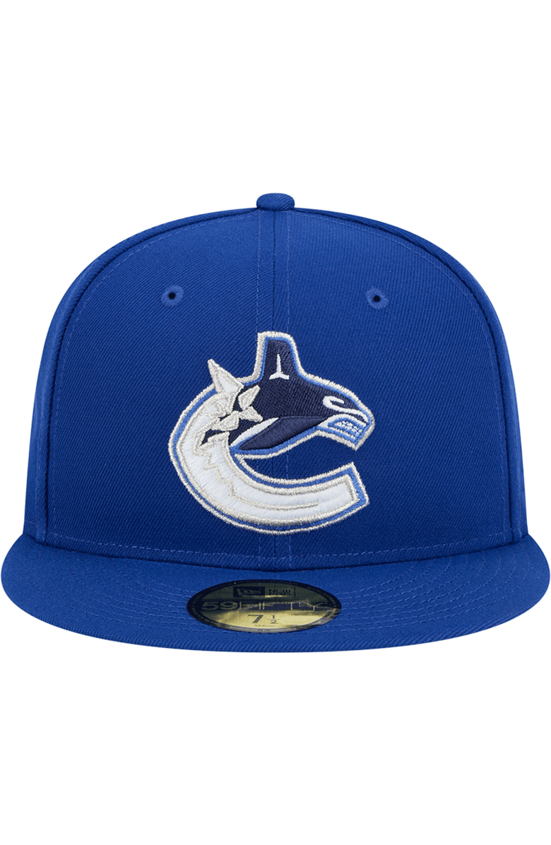 New Era Men's New Era Blue Vancouver Canucks Core 59FIFTY Fitted Hat, Alternate, color, Blue