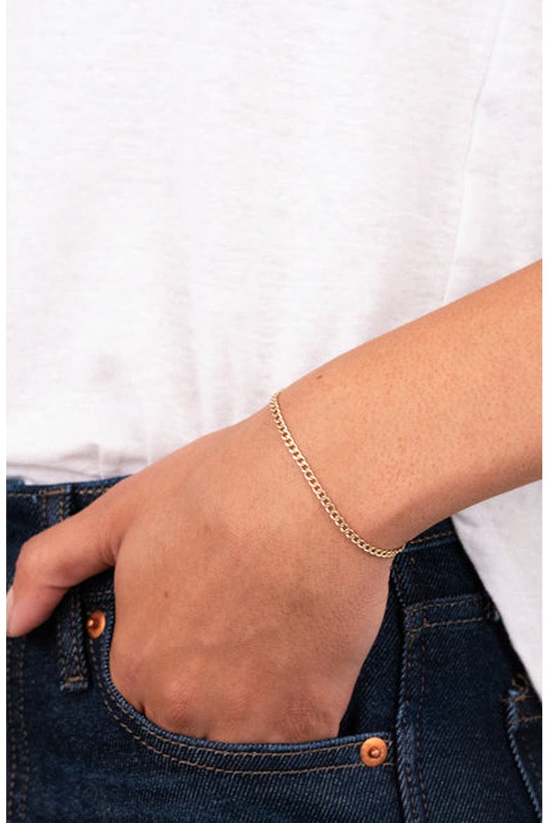 Curb Bracelet, Alternate, color, Yellow Gold