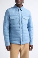 Moncler Tiriol Denim Down Puffer Shirt Jacket