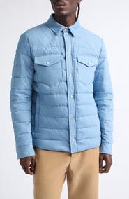 Moncler Tiriol Denim Down Puffer Shirt Jacket