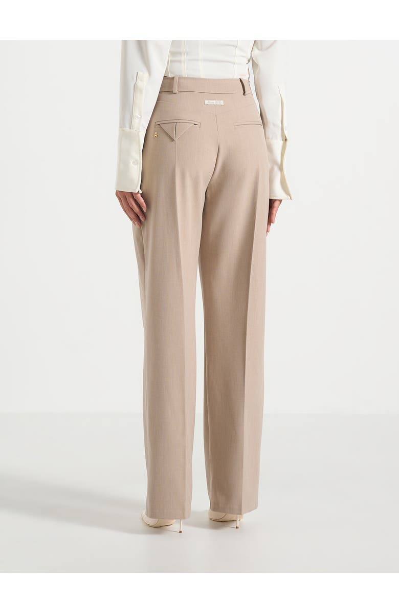 Manière De Voir Julie Tailored Twin Pleat Trousers, Alternate, color, Taupe