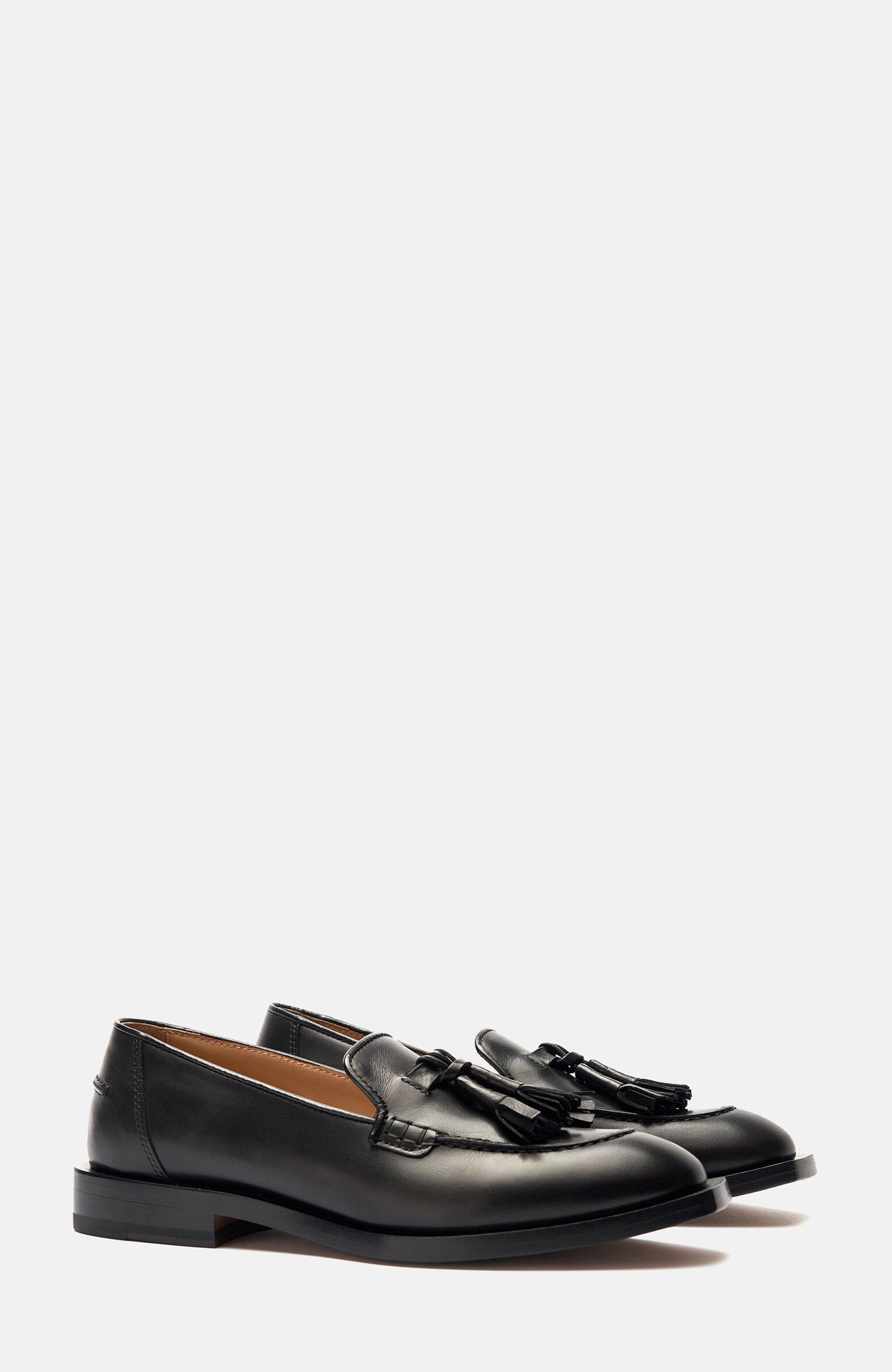 SCAROSSO Arianna Loafers, Main, color, Black - Calf