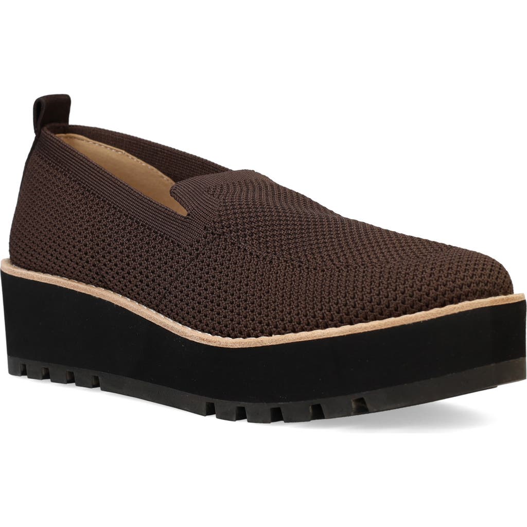 Eileen Fisher Ergos Stretch Canvas Wedge Loafers